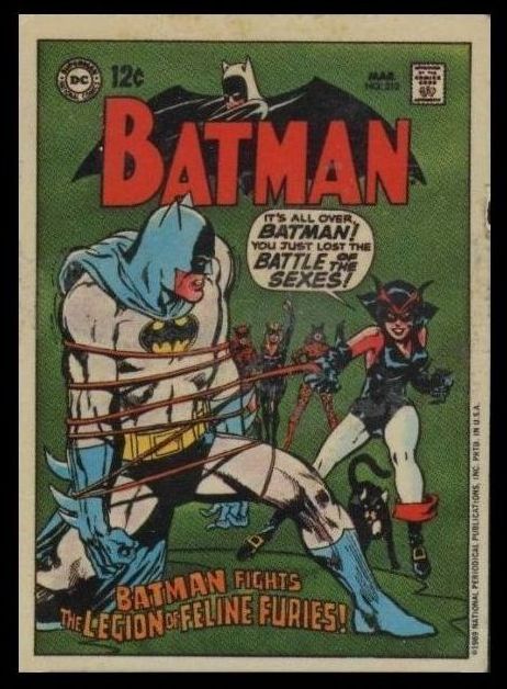 1970 Topps Comic Covers Stickers Batman